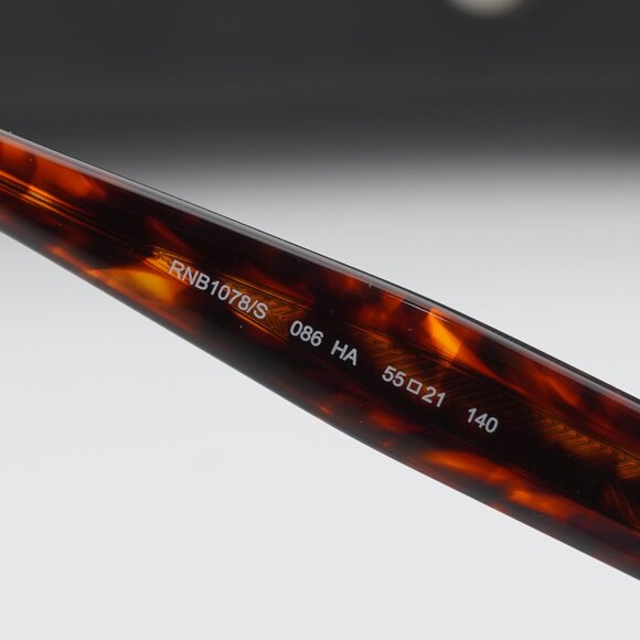 Rag & Bone RNB1078/S 0086 HA Geometric Sunglasses - Havana/Brown - Picture 8 of 9